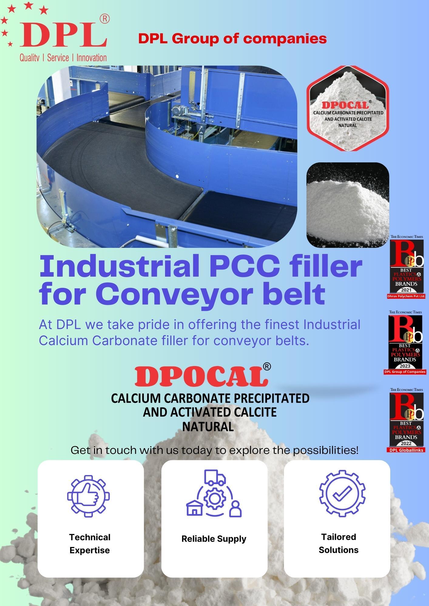 Enhance Your Conveyor Belt Performance with Industrial Calcium Carbonate Filler!