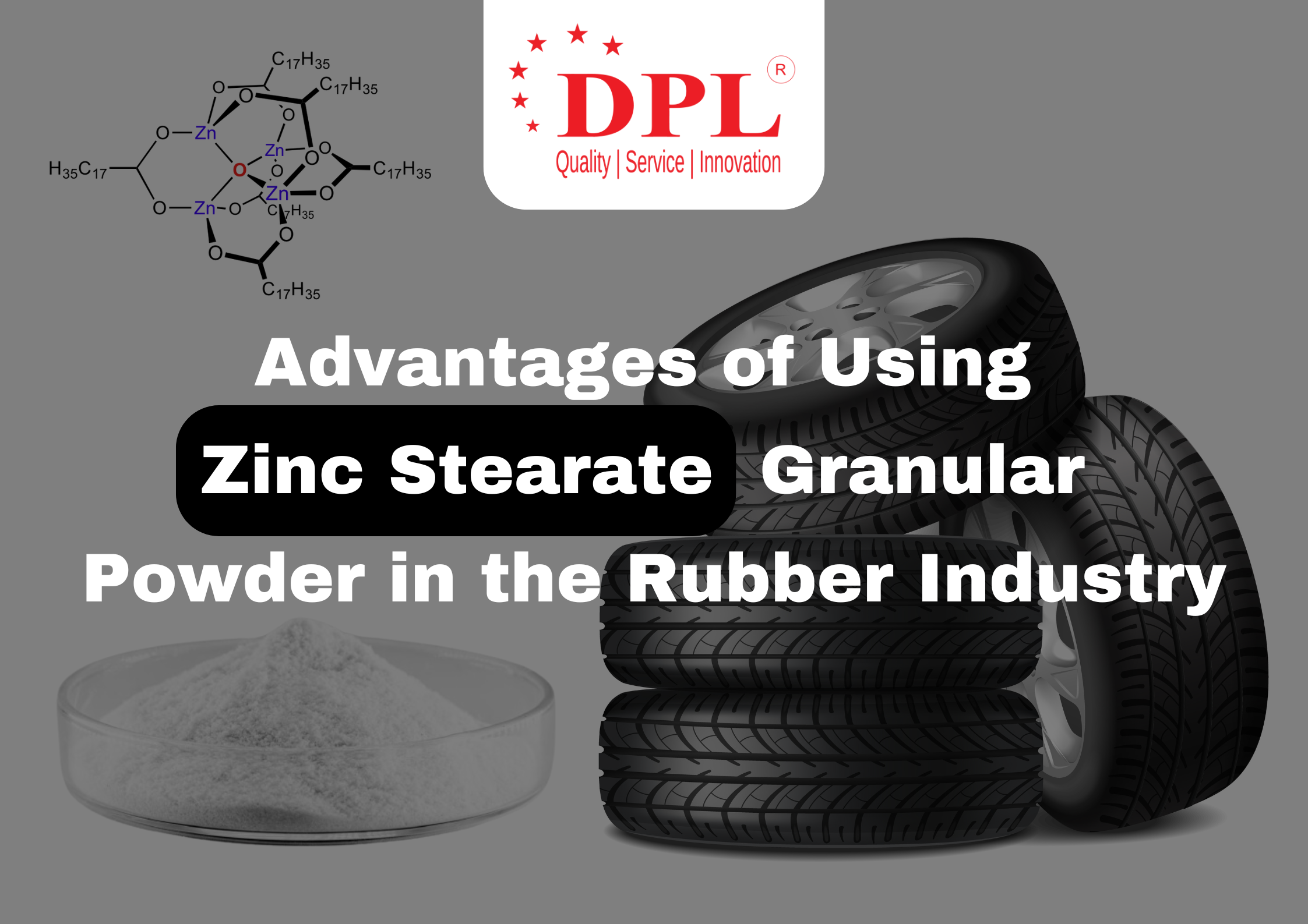 Advantages of Using Zinc Stearate Granular Powder in the Rubber Industry